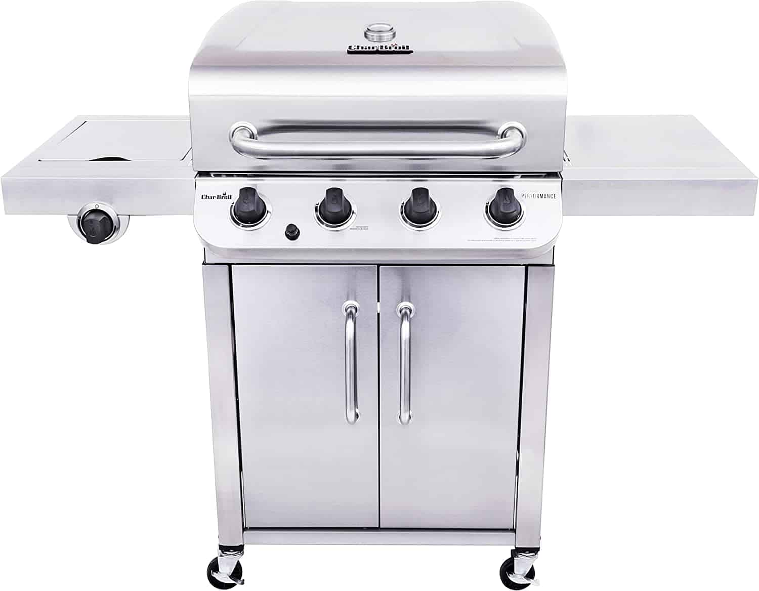 Char Broil Performance Stainless Steel 4 Burner Cabinet Style Gas